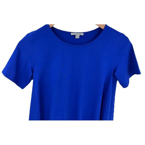COS Cotton Jersey A-line Swing Dress Royal Blue Pockets Size XS Summer Beach - Picture 4 of 10